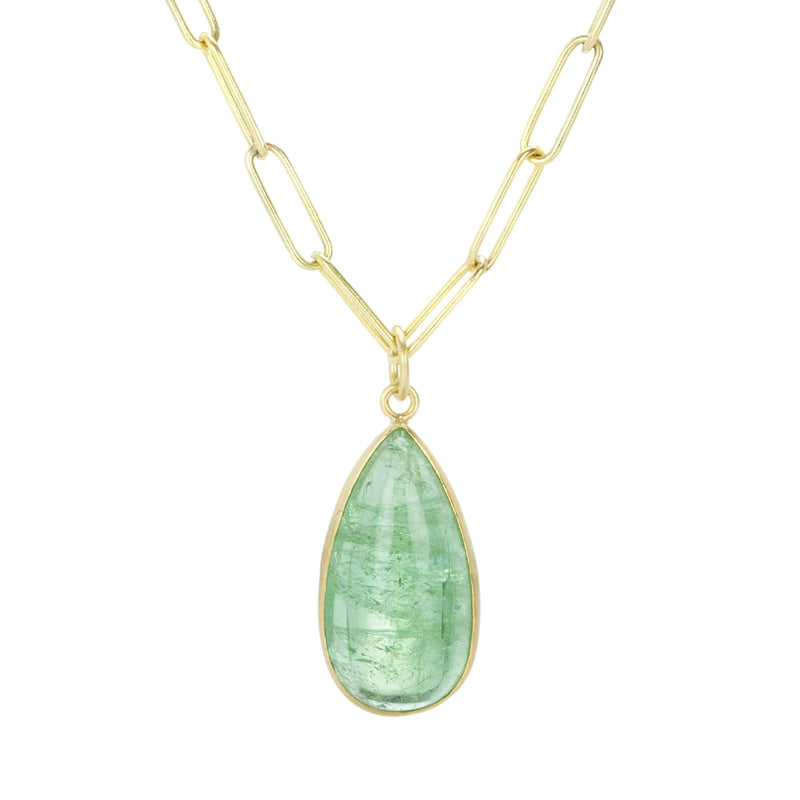 Maria Beaulieu Teardrop Green Tourmaline Pendant (Pendant Only) | Quadrum Gallery