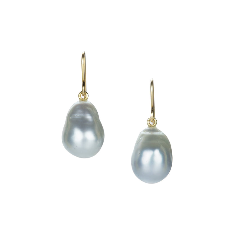 Maria Beaulieu Soft Gray South Sea Pearl Earrings | Quadrum Gallery