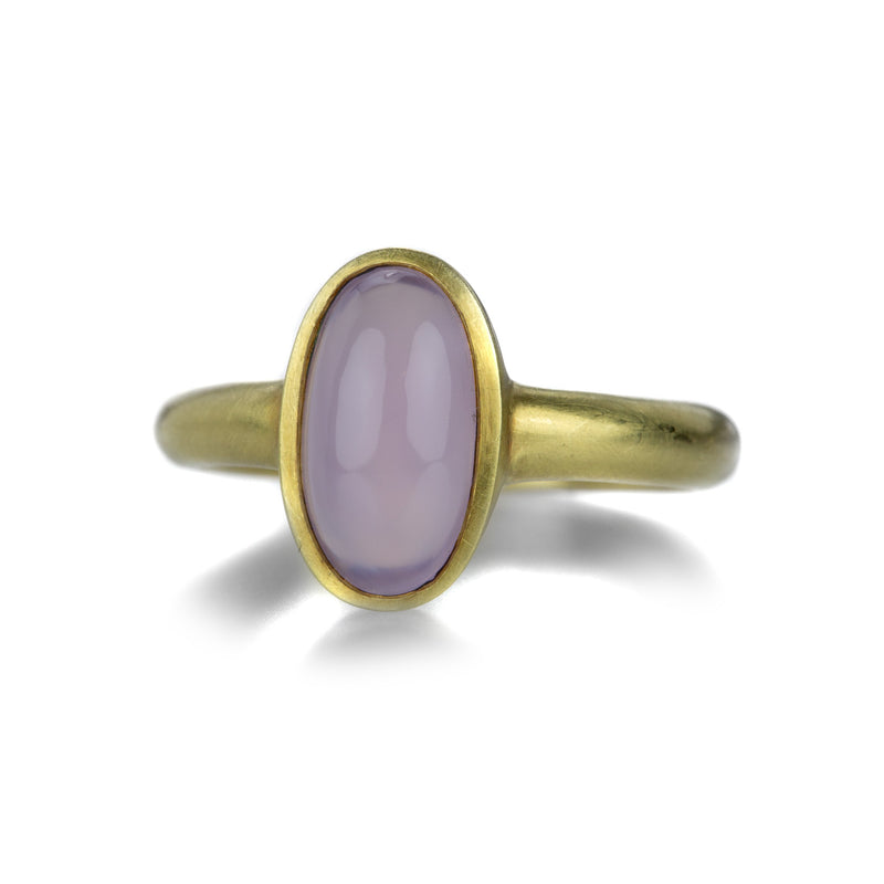 Maria Beaulieu Oval Holly Blue Agate Ring | Quadrum Gallery