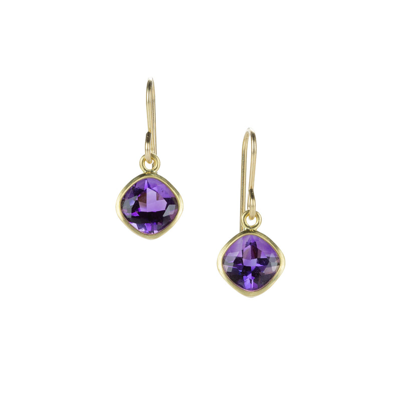 Maria Beaulieu Small Faceted Amethyst Drop Earrings | Quadrum Gallery