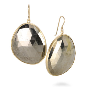 Maria Beaulieu Pyrite Rose Cut Earrings | Quadrum Gallery