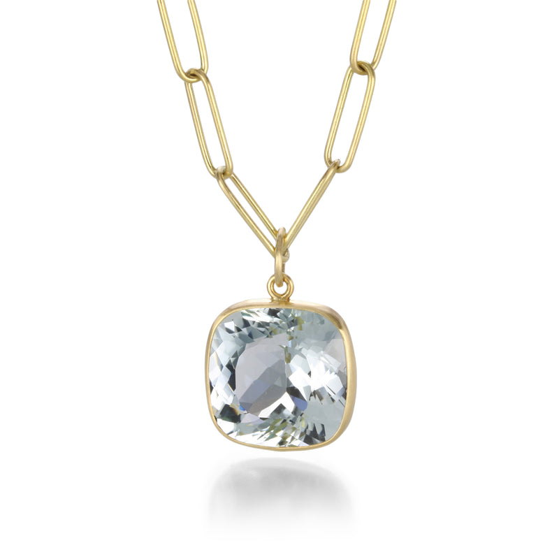 Maria Beaulieu Square Aquamarine Pendant (Pendant Only) | Quadrum Gallery