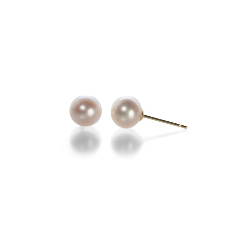 Maria Beaulieu 6mm Soft Pink Pearl Stud Earrings | Quadrum Gallery