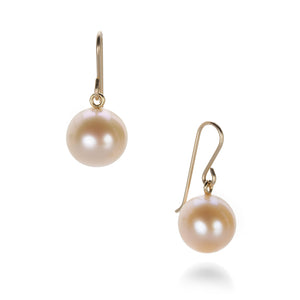 Maria Beaulieu Soft Peach Pearl Earrings | Quadrum Gallery