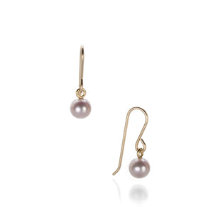 Maria Beaulieu 5mm Soft Pink Pearl Earrings | Quadrum Gallery