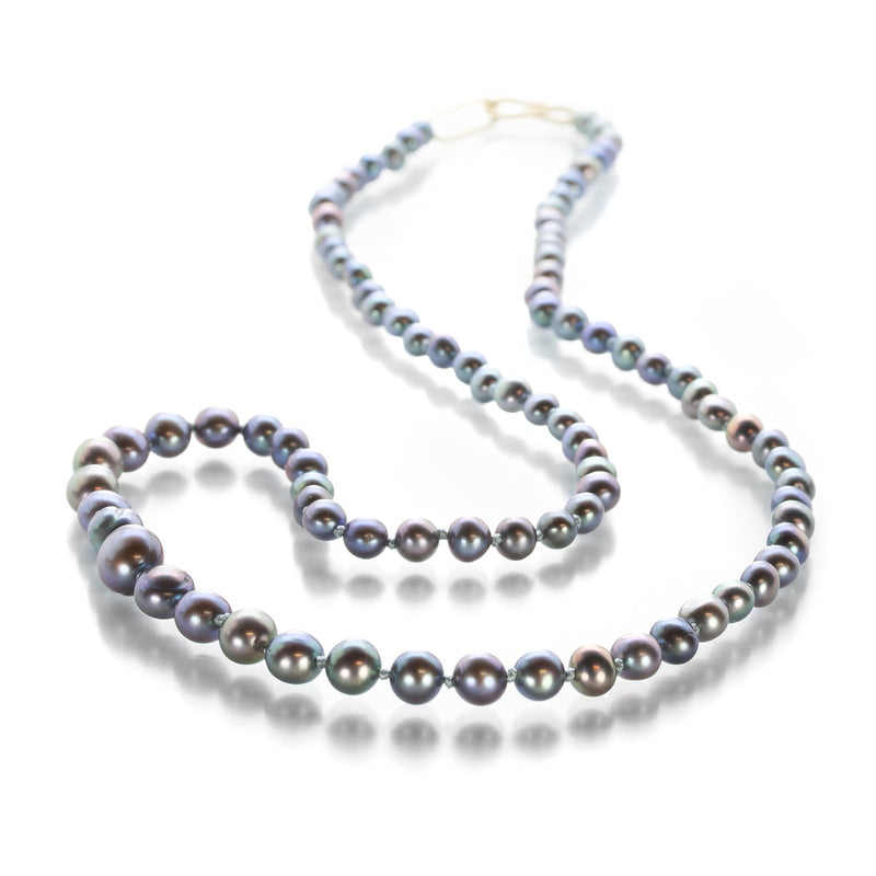 Maria Beaulieu Black Freshwater Pearl Necklace | Quadrum Gallery