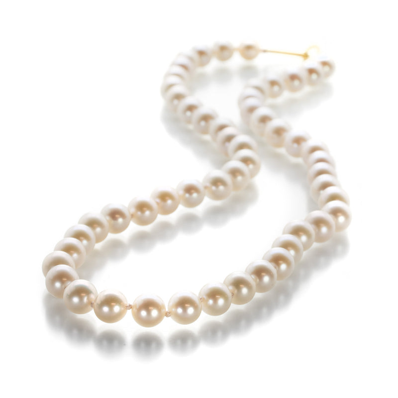 Maria Beaulieu 7mm White Freshwater Pearl Necklace | Quadrum Gallery