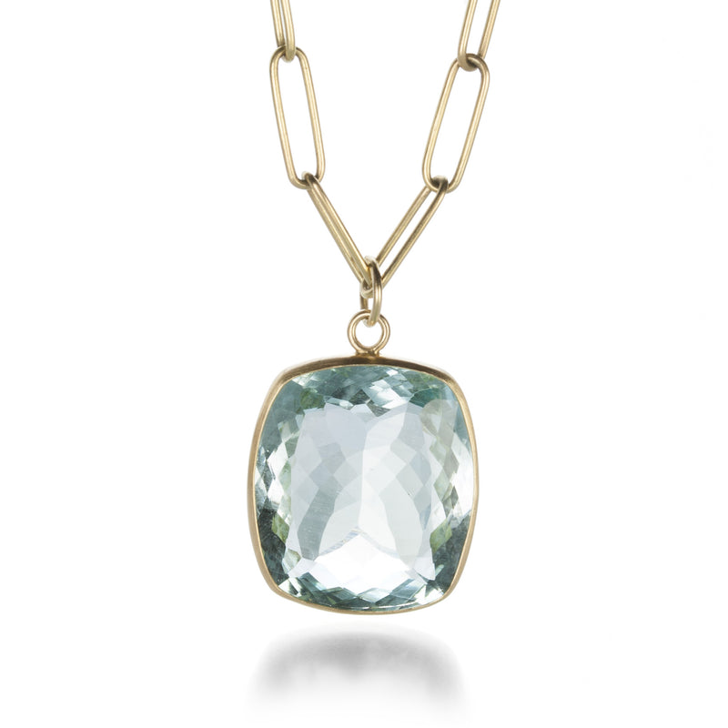 Maria Beaulieu Rectangular Aquamarine Pendant (Pendant Only) | Quadrum Gallery