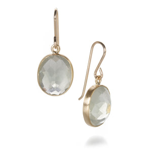 Maria Beaulieu Green Moonstone Earrings | Quadrum Gallery