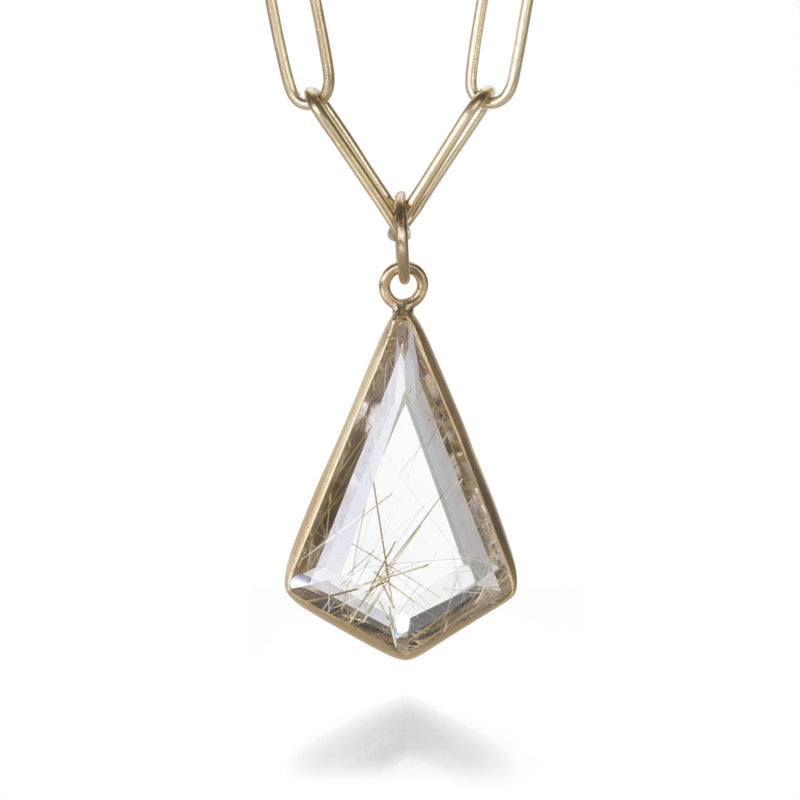 Maria Beaulieu Rutilated Quartz Kite Pendant (Pendant Only) | Quadrum Gallery