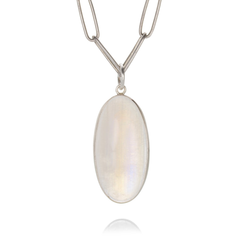 Maria Beaulieu Long Oval Indian Moonstone Pendant (Pendant Only) | Quadrum Gallery