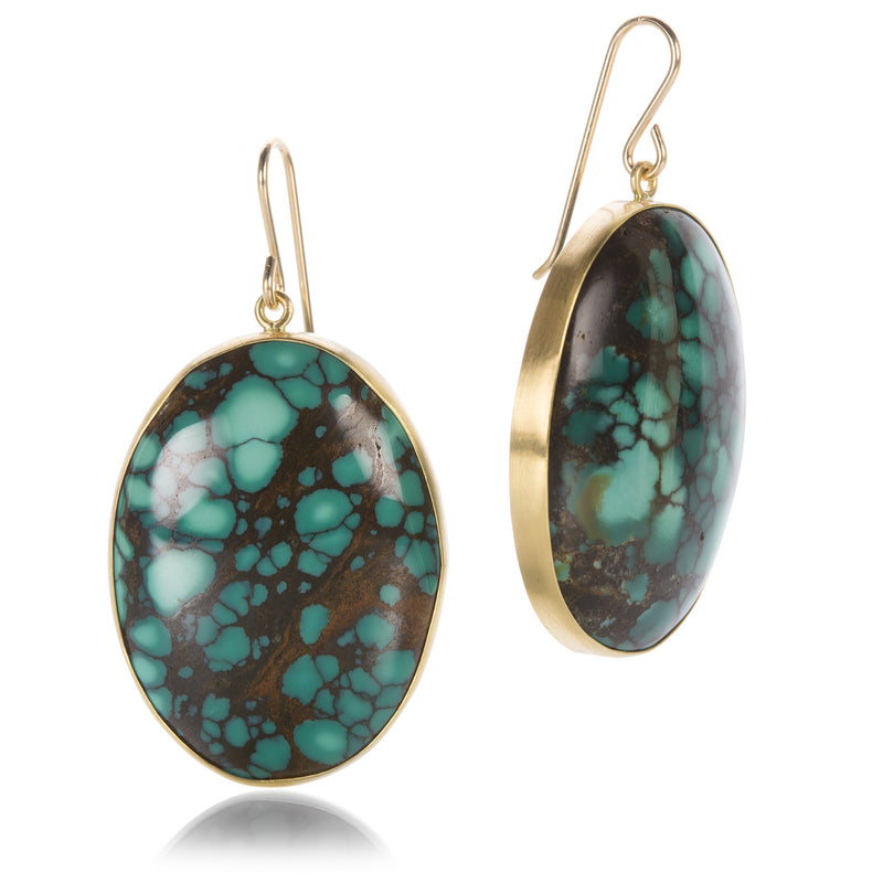 Maria Beaulieu Large Chinese Turquoise Earrings | Quadrum Gallery