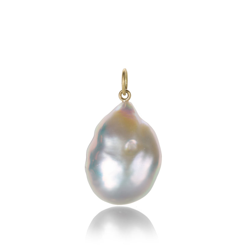 Maria Beaulieu Metallic White Freshwater Souffle Pearl Pendant | Quadrum Gallery