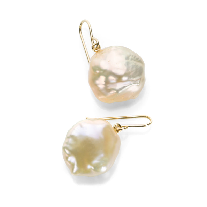 Maria Beaulieu Metallic Baroque Freshwater Pearl Earrings | Quadrum Gallery