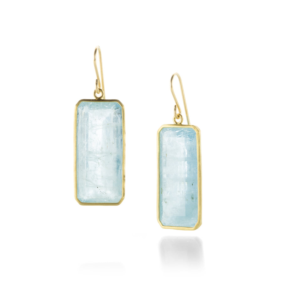 Maria Beaulieu Emerald Cut Aquamarine Earrings | Quadrum Gallery