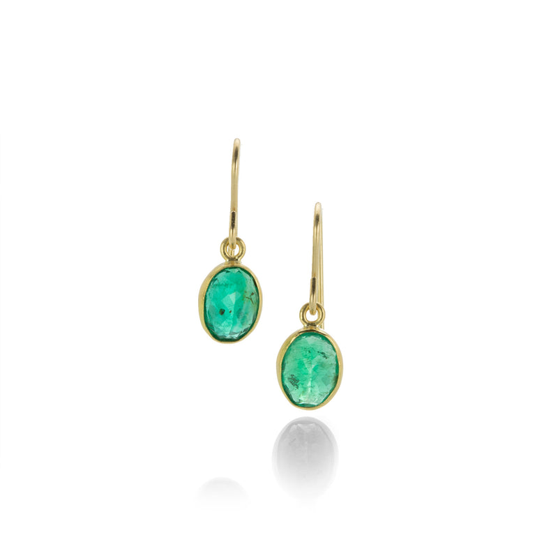 Maria Beaulieu Emerald Oval Earrings | Quadrum Gallery