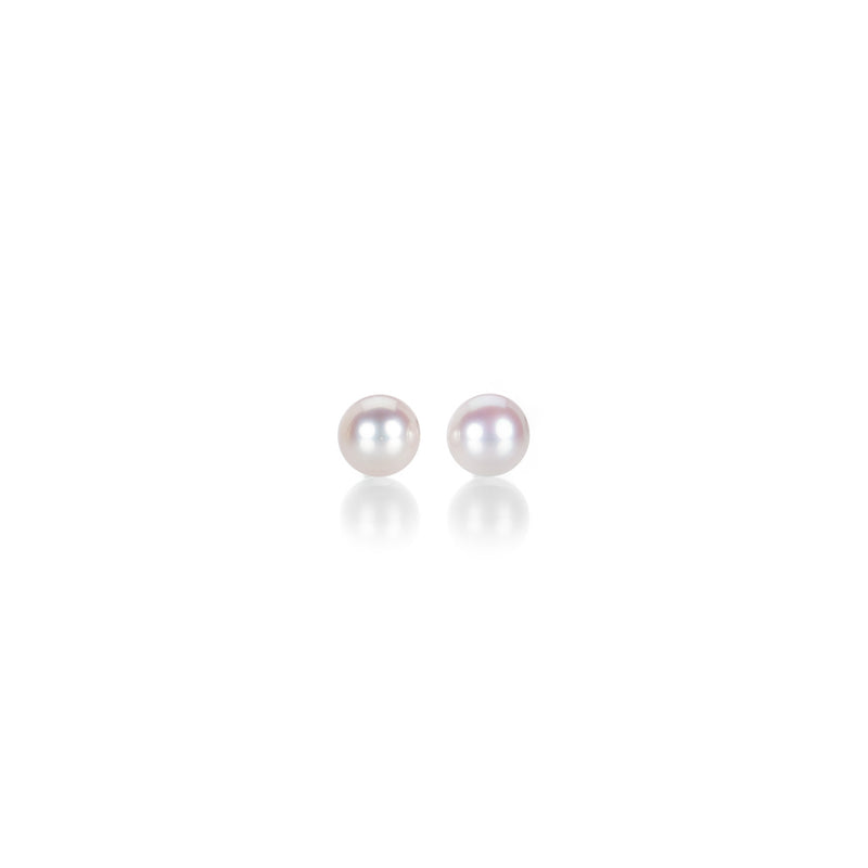 Maria Beaulieu 5mm Soft Pink Freshwater Pearl Earrings | Quadrum Gallery