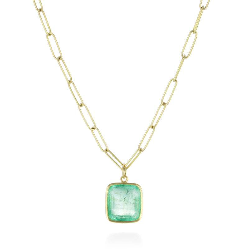 Maria Beaulieu Pale Emerald Cut Emerald Pendant (Pendant Only) | Quadrum Gallery
