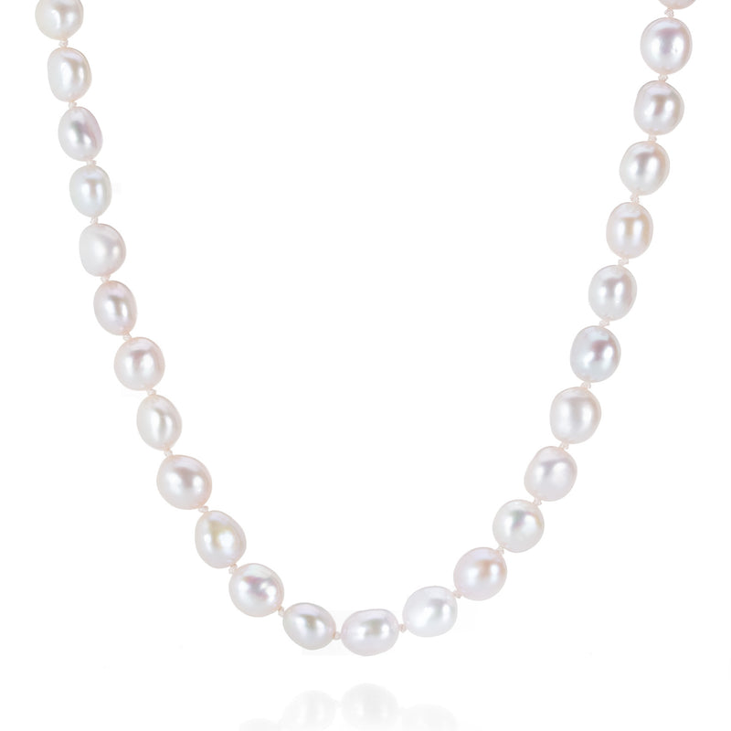 Maria Beaulieu Soft Pink Baroque Freshwater Pearl Necklace | Quadrum Gallery