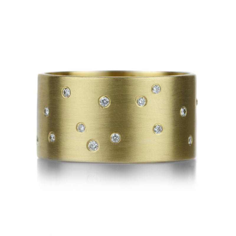 Marian Maurer 10mm Wide Starry Night Band with Diamonds | Quadrum Gallery