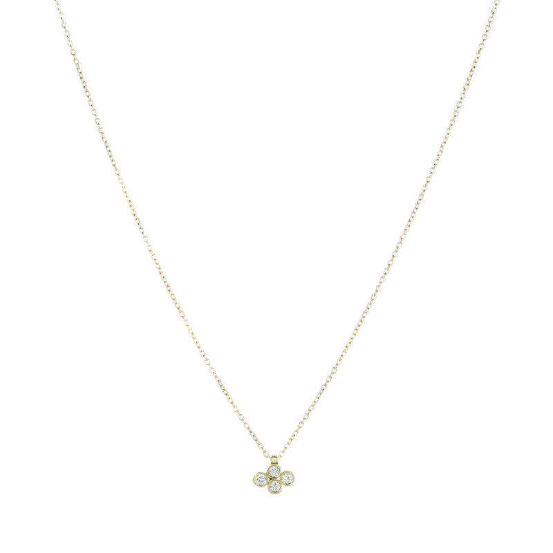 Marian Maurer Teeny Quad Diamond Pendant Necklace | Quadrum Gallery