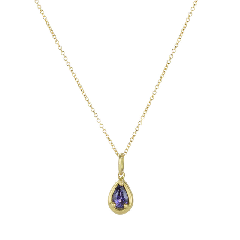 Marian Maurer Teardrop Purple Sapphire City Pendant Necklace | Quadrum Gallery
