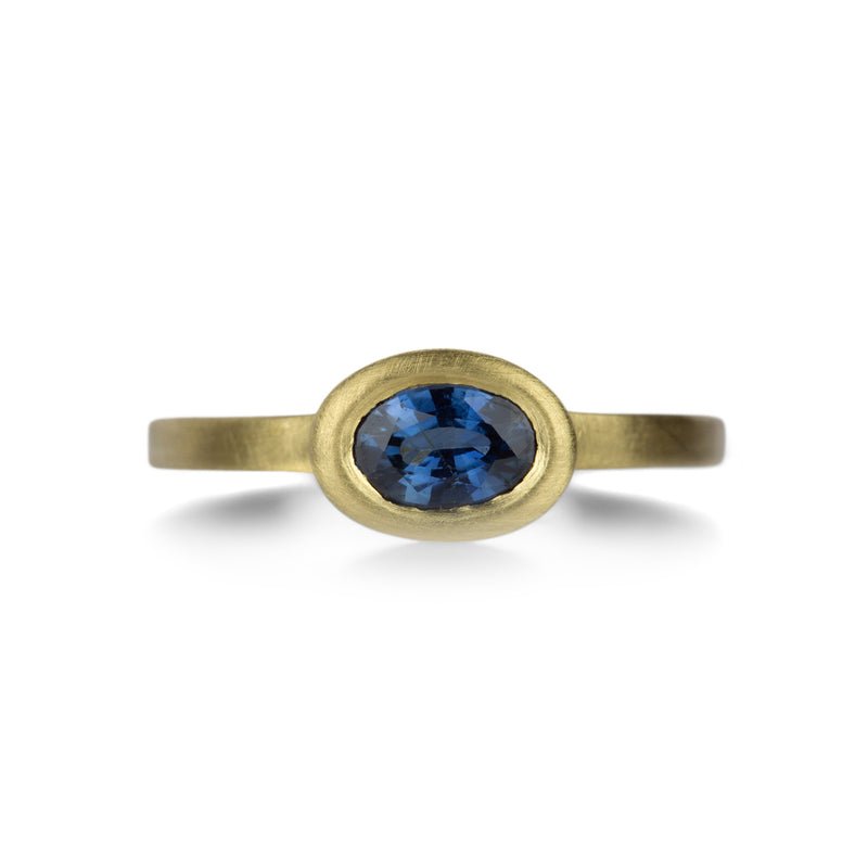 Marian Maurer Oval Blue Sapphire Callista Ring | Quadrum Gallery