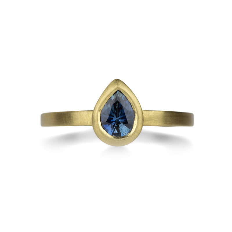 Marian Maurer Pear Shaped Blue Sapphire Callista Ring | Quadrum Gallery