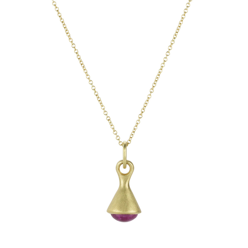 Marian Maurer Oval Ruby City Drop Pendant Necklace | Quadrum Gallery