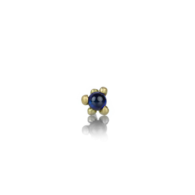 Marian Maurer Faerie Stud with Blue Sapphire Cabochon  | Quadrum Gallery