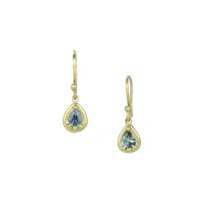 Marian Maurer Blue Green Sapphire City Earrings | Quadrum Gallery