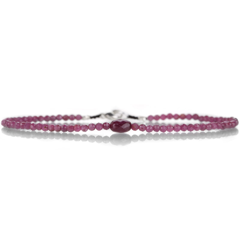 Margaret Solow Faceted Ruby Beaded Bracelet | Quadrum Gallery