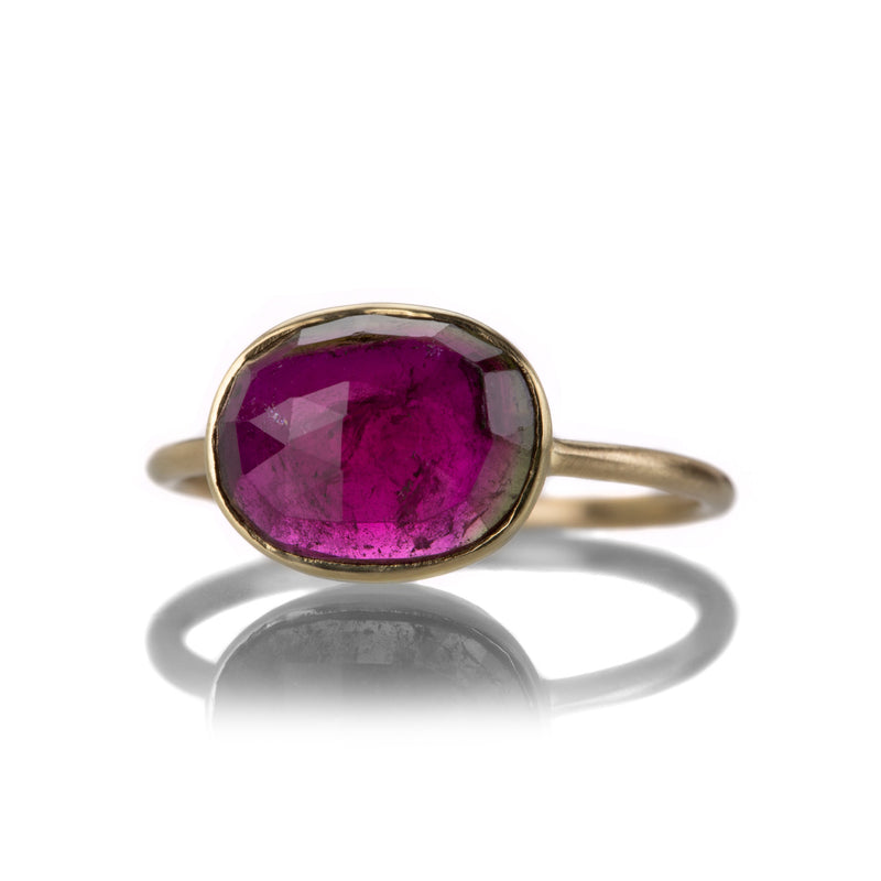 Margaret Solow Oval Red Tourmaline Ring | Quadrum Gallery