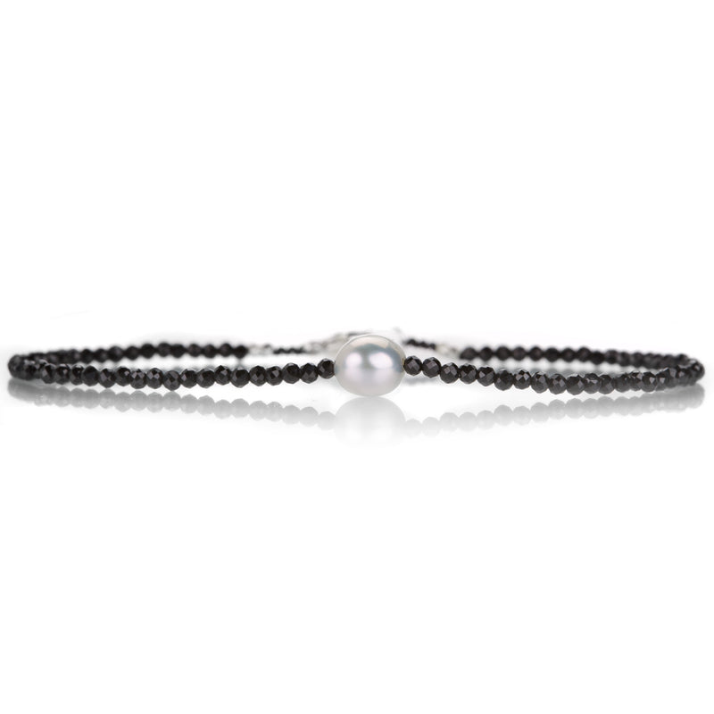 Margaret Solow Black Spinel and Pearl Bracelet | Quadrum Gallery