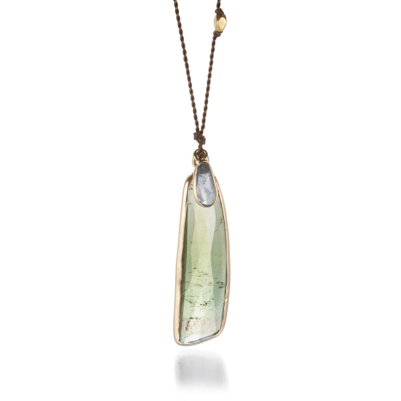 Margaret Solow Green Tourmaline and Sapphire Necklace | Quadrum Gallery