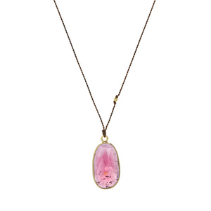 Margaret Solow Pink Tourmaline Pendant Necklace | Quadrum Gallery