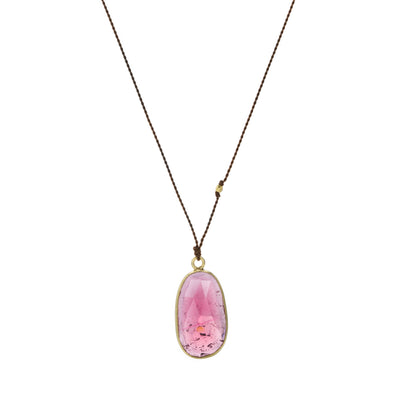 Rose quartz, pink tourmaline , and fashion mother of pearl necklace