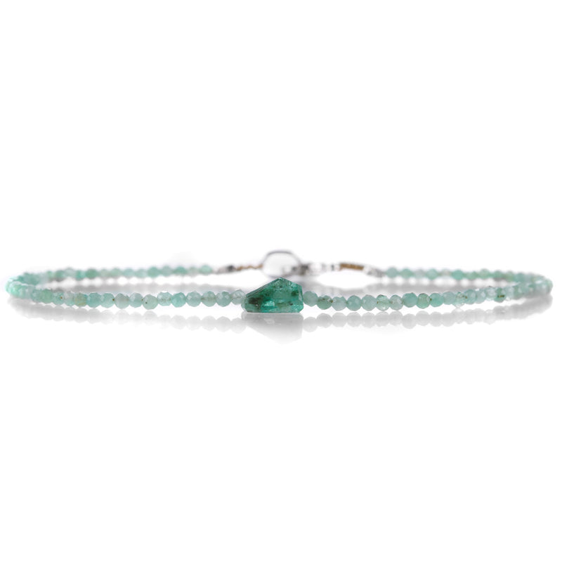 Margaret Solow Silver Emerald Bead Bracelet | Quadrum Gallery
