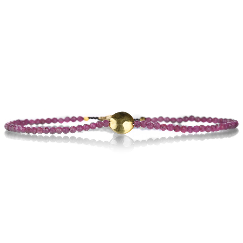 Margaret Solow Ruby and Disc Bead Bracelet | Quadrum Gallery