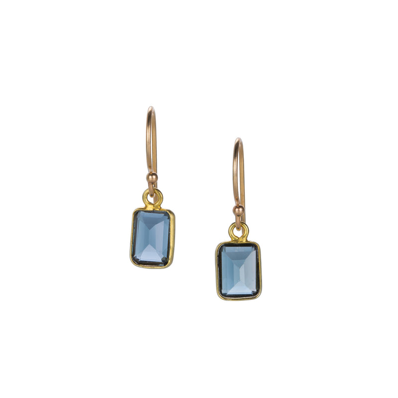 Margaret Solow 14k London Blue Topaz Earrings | Quadrum Gallery