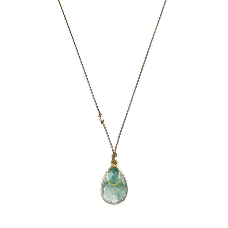 Margaret Solow Double Emerald Pendant Necklace | Quadrum Gallery