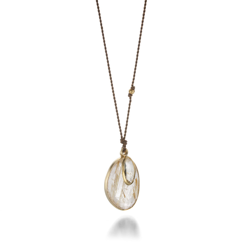 Margaret Solow Rutilated Quartz and Yellow Sapphire Necklace | Quadrum Gallery
