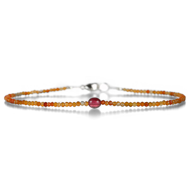 Margaret Solow Carnelian and Spinel Beaded Bracelet | Quadrum Gallery