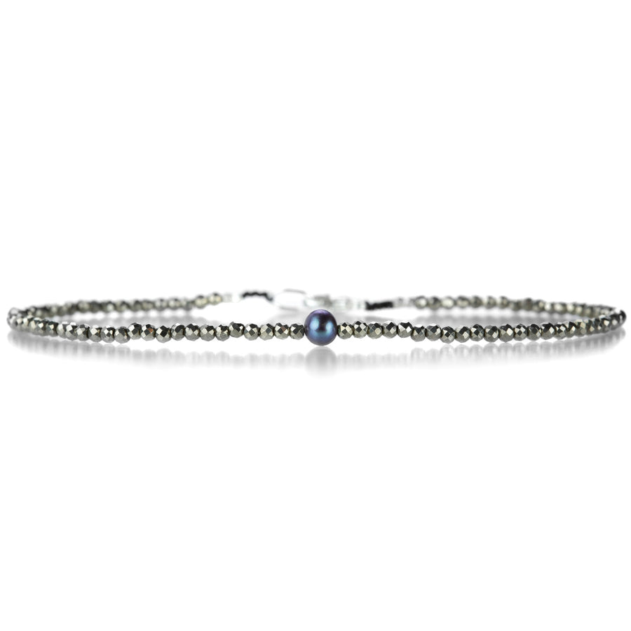 Margaret Solow Pyrite and Black Pearl Bracelet | Quadrum Gallery
