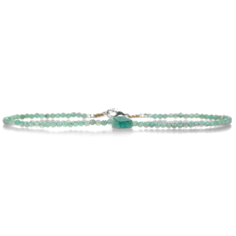 Margaret Solow Sterling Silver Emerald Beaded Bracelet | Quadrum Gallery
