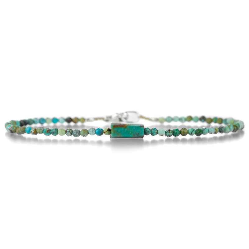 Margaret Solow Sterling Silver Turquoise Beaded Bracelet | Quadrum Gallery