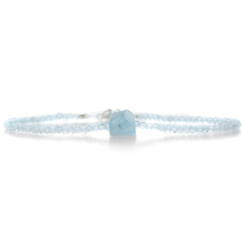 Margaret Solow Blue Topaz and Aquamarine Beaded Bracelet | Quadrum Gallery