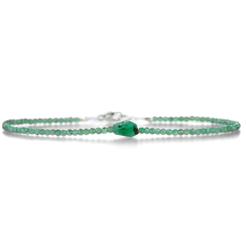 Margaret Solow Emerald Bead & Emerald Crystal Bracelet | Quadrum Gallery