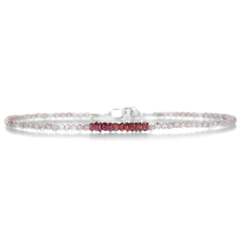 Margaret Solow Strawberry Quartz and Sapphire Bracelet | Quadrum Gallery