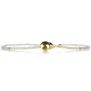 Margaret Solow Zircon and Hammered Disc Bracelet | Quadrum Gallery